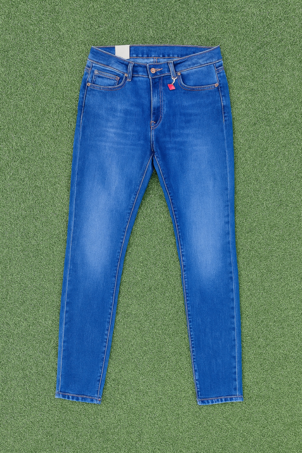 Classic Slim Fit Stretchable Blue Denim Jeans 👖