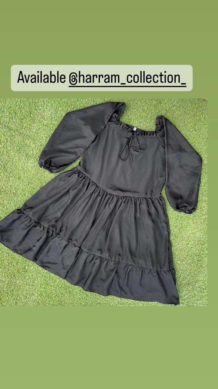 White Georgette Tiered Long Top 👚✨ | Puff Sleeves & Flowy Style - Image 3